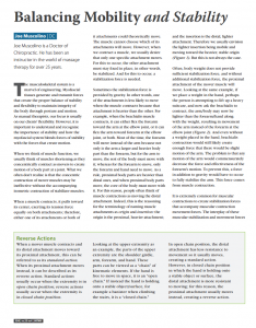 2014 balancing mobility