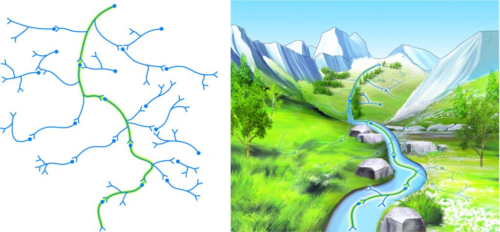 neural plasticity learning patterns can be likened to water etching itself into the earth